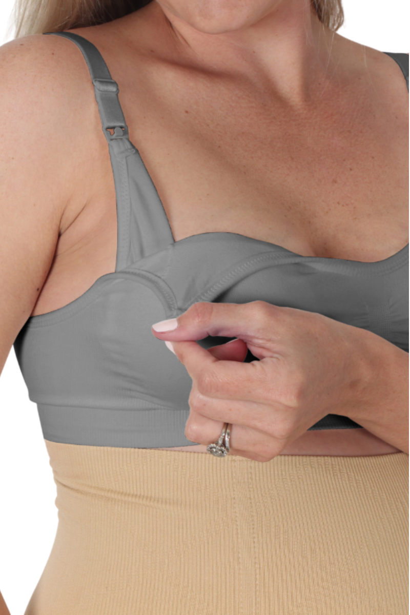 Kirsti  |  Super Stretch Nursing Bra  |  Grey